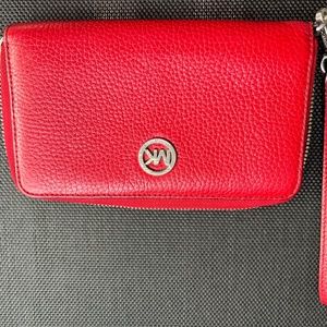 Red MK wristlet